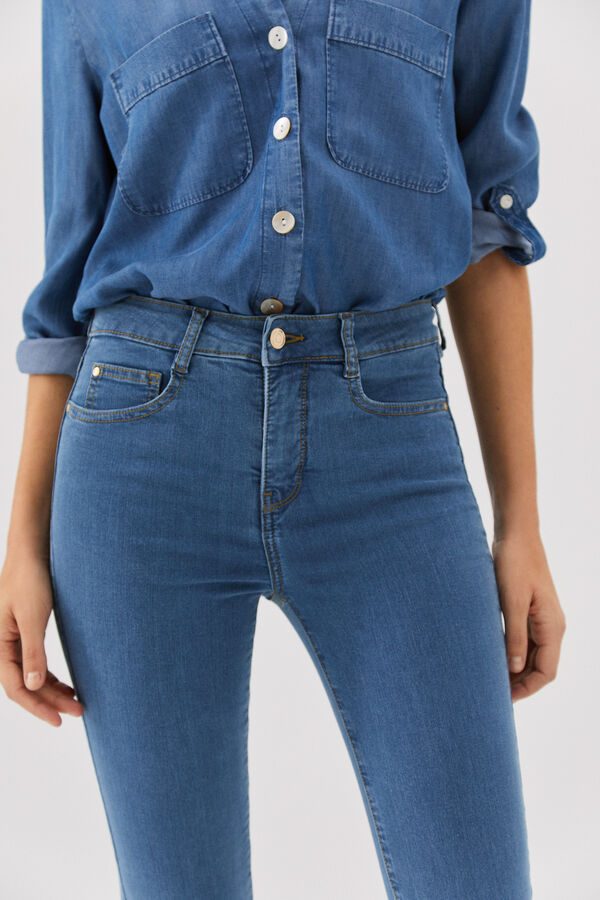 Cortefiel Cigarro jacquard sensational fit Azul