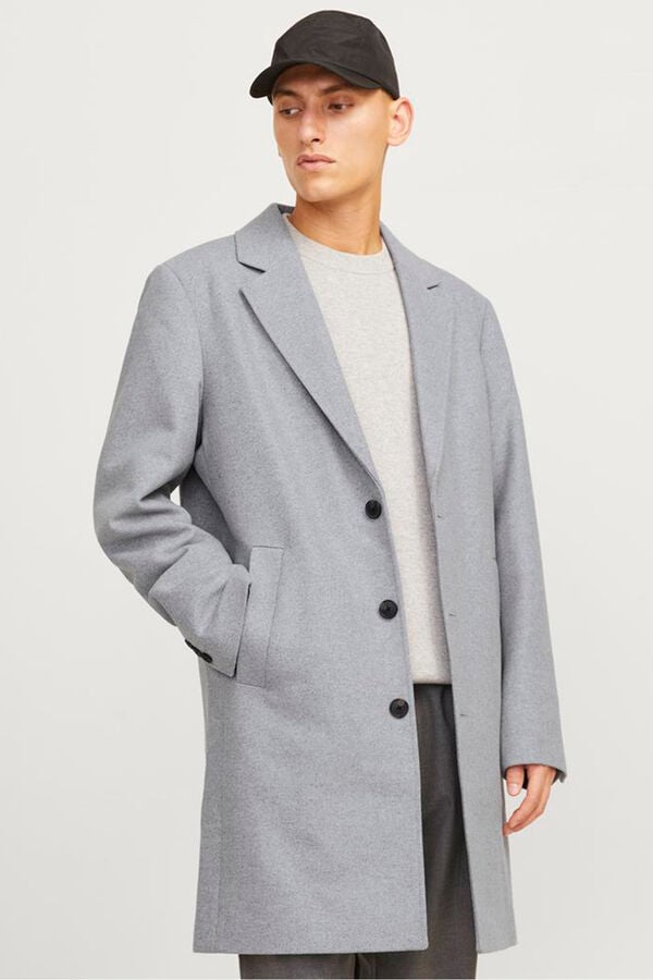 Jack & Jones Sobretudo curto Cinzento