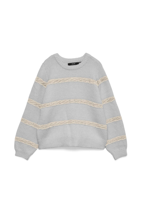 Vero Moda Jersey de punto rayas Gris