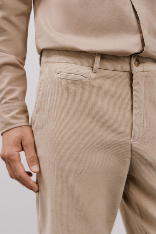 Cortefiel Cal&ccedil;as chino bombazina Tostado