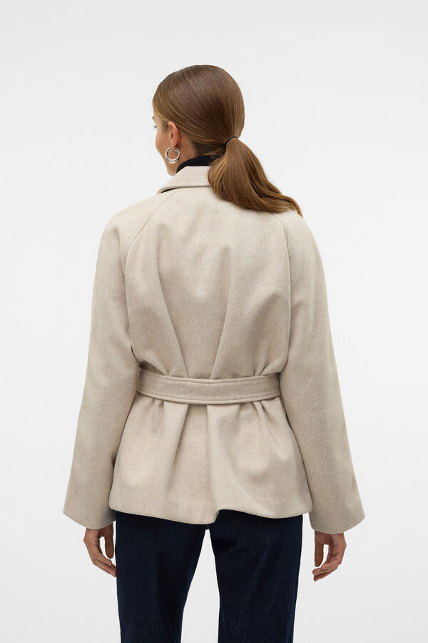 Vero Moda Jaqueta curta de pano Tostado