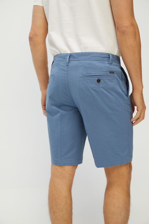 Cortefiel Bermuda estampada Azul
