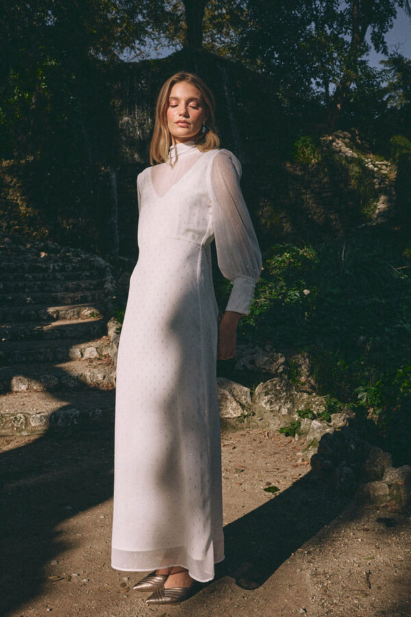 Pol&iacute;n Et Moi Vestido de novia Francisca Blanco