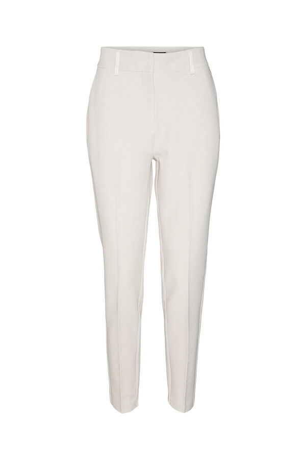 Vero Moda Cal&ccedil;as skinny com acetinado Tostado