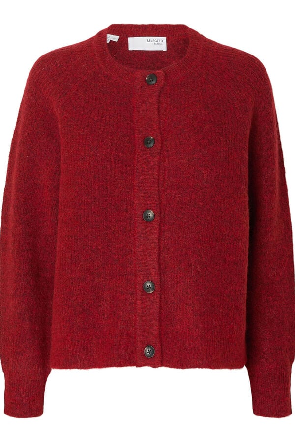Selected C&aacute;rdigan lana y alpaca Rojo
