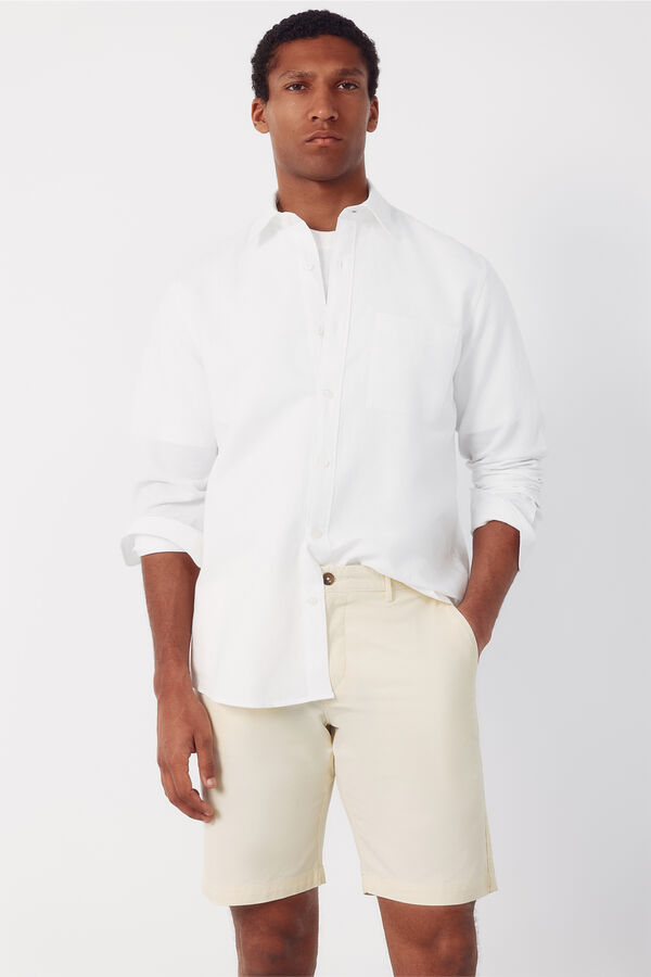 Cortefiel Bermuda chino leve Amarelo