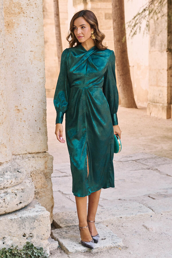 Pol&iacute;n Et Moi Vestido Cruz Dorinda Verde