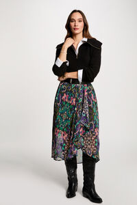 Morgan Falda cruzada estampada