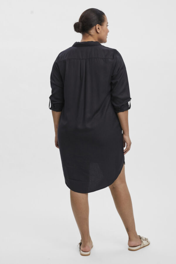 Vero Moda Curve Vestido corto vaquero talla grande Negro