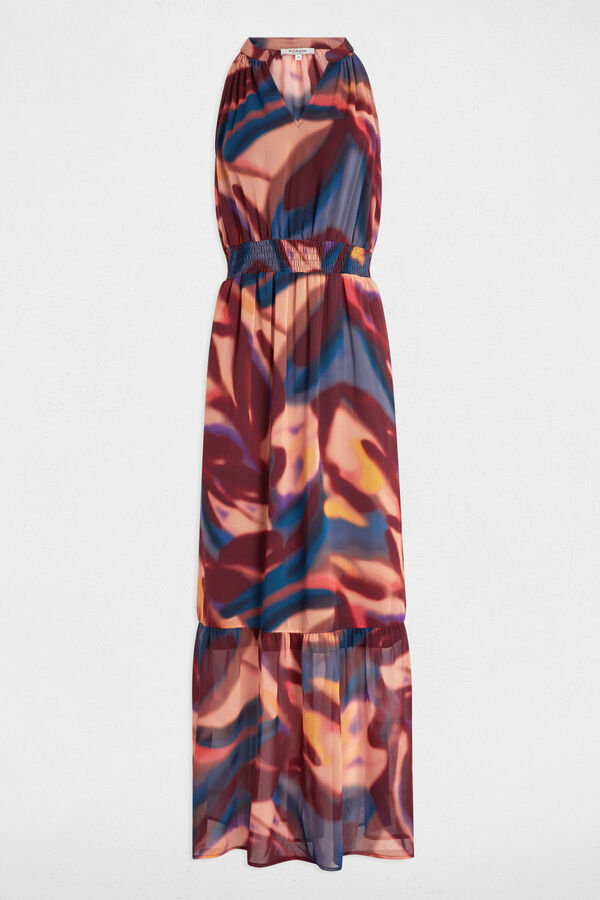 Morgan Vestido comprido reto estampado Multicolorido