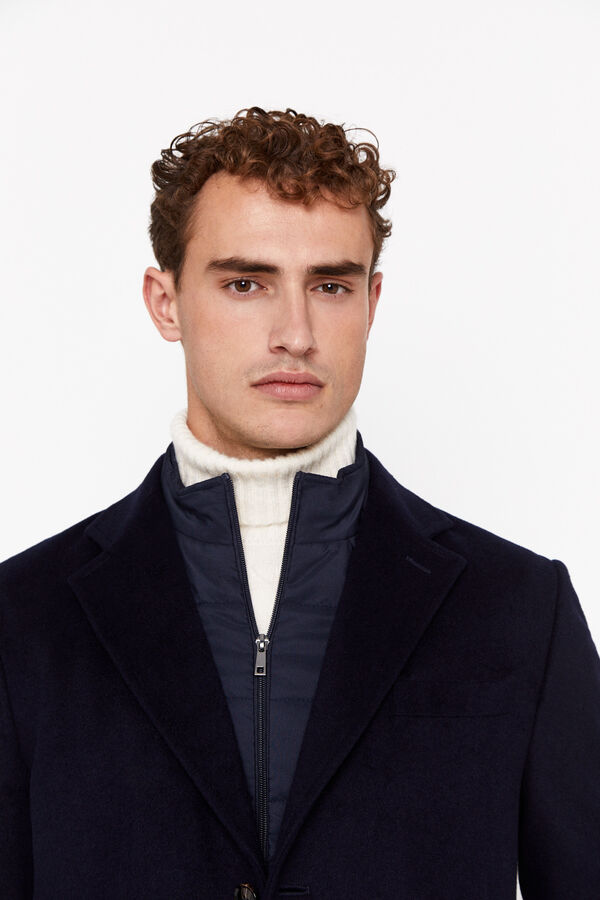 Cortefiel Casaco forro remov&iacute;vel Azul