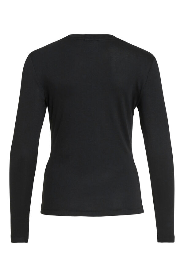 Vila Camiseta manga larga t&eacute;rmica Negro