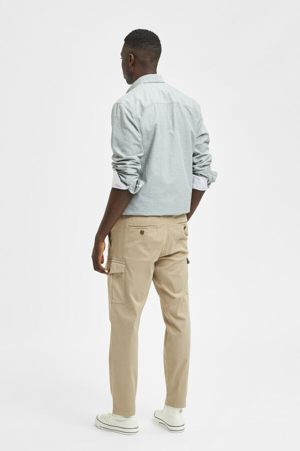 Selected Pantalón cargo slim fit Marrón