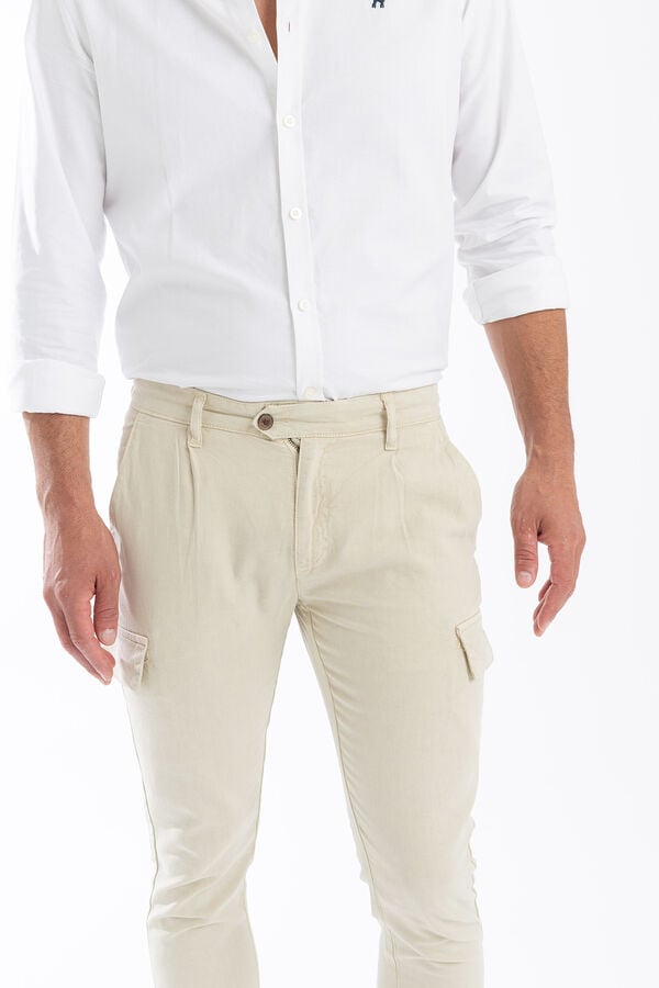 Williot Pantalon Cargo Lino Arena