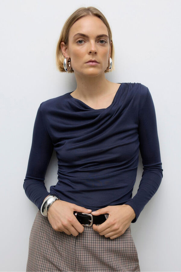 Vero Moda Top de manga larga Azul marino