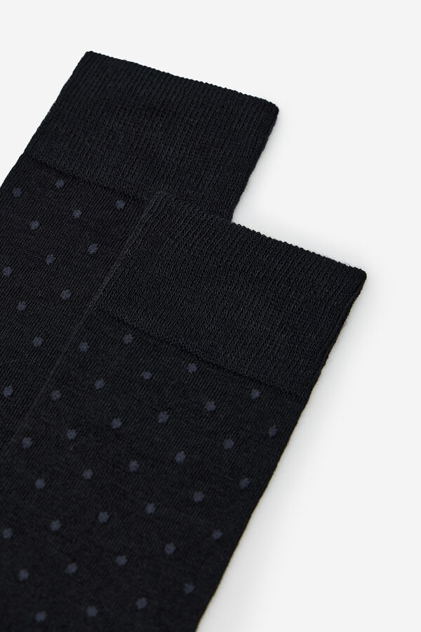 Cortefiel Meia lã lunar Preto