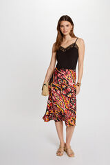 Morgan Falda recta estampada Multicolor