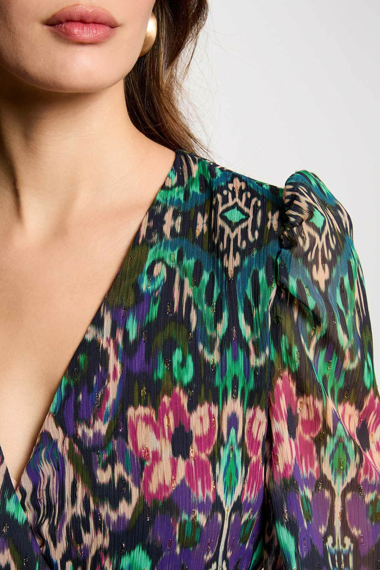 Morgan Vestido acampanado estampado