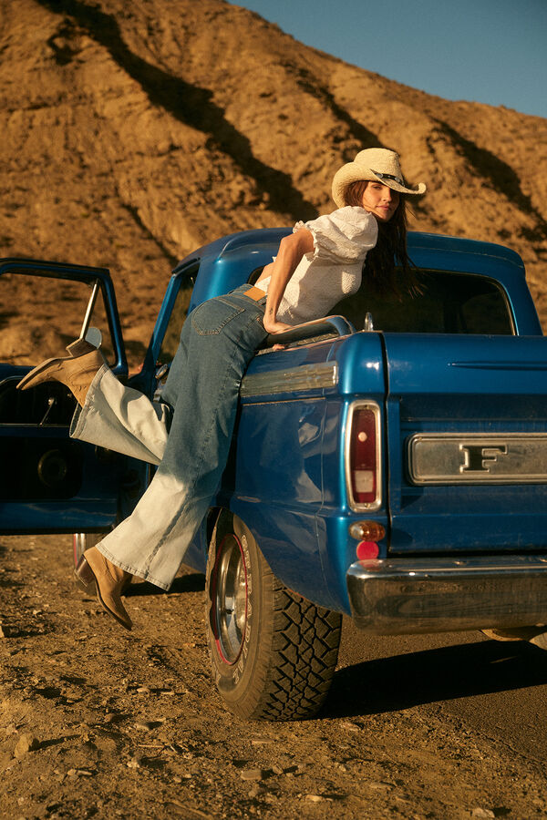 Slowlove Vaquero Palazzo Degrad&eacute; Azul oscuro