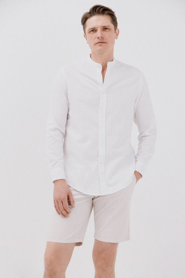 Cortefiel Bermuda chino Ecru