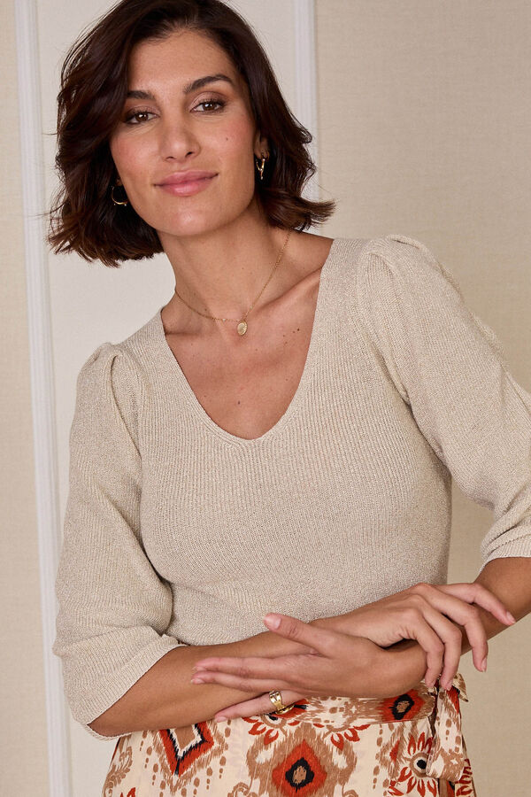 Pol&iacute;n Et Moi Jersey de punto Elvira Amarillo