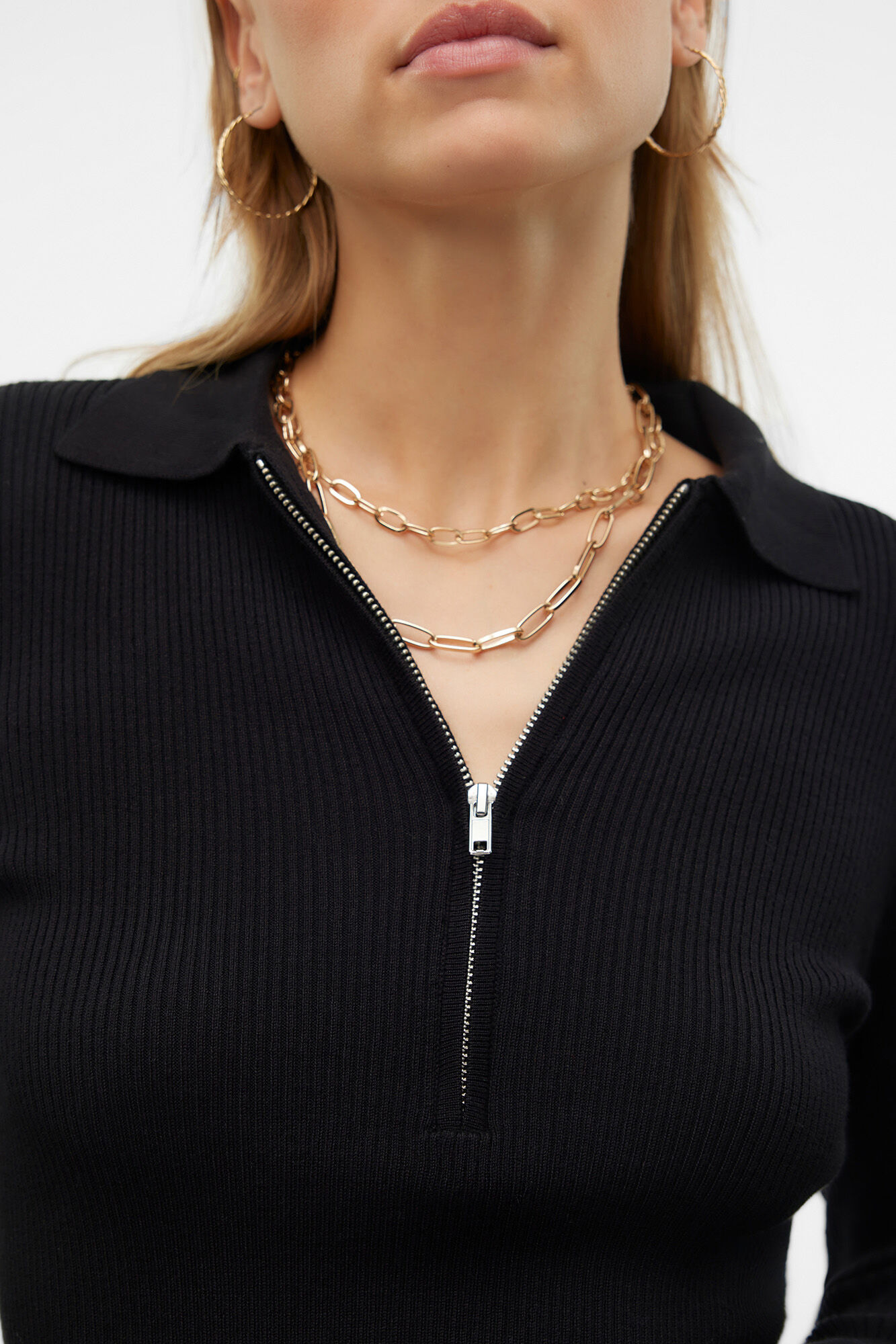 Vero Moda Top de malha estilo polo  