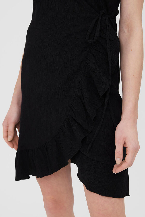 Vero Moda Vestido curto cruzado Preto