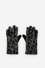 Cortefiel Guante estampado leopardo Estampado rojo
