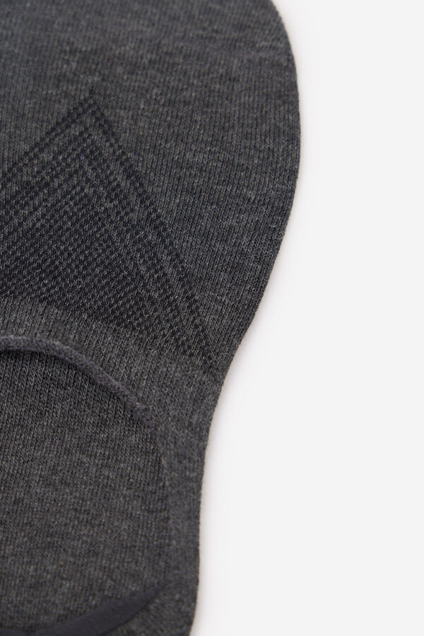 Cortefiel Meia invisível coolmax Cinzento