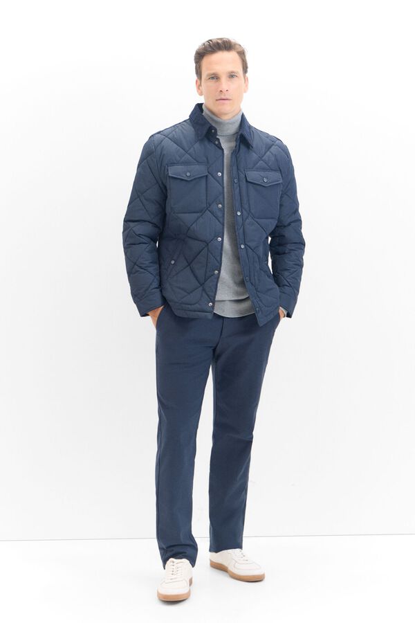 Cortefiel Sobrecamisa acolchoada Azul