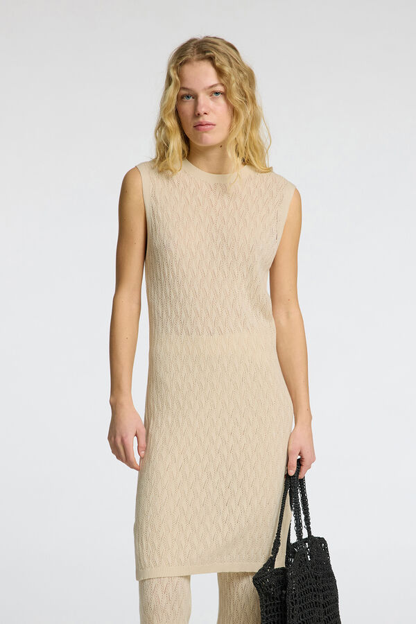 Selected Femme Vestido de punto Gris