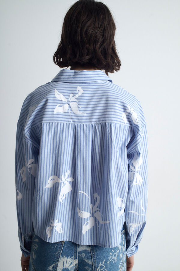 Object Camisa curta estampada Azul