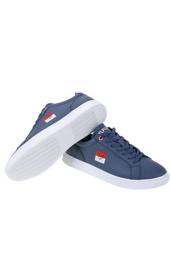 elPulpo Zapatilla casual bandera lateral Azul marino