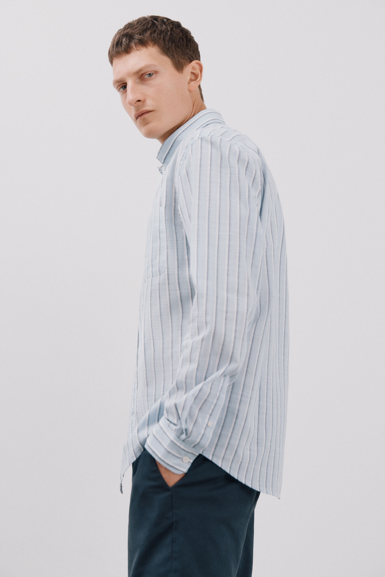 Cortefiel Camisa riscas