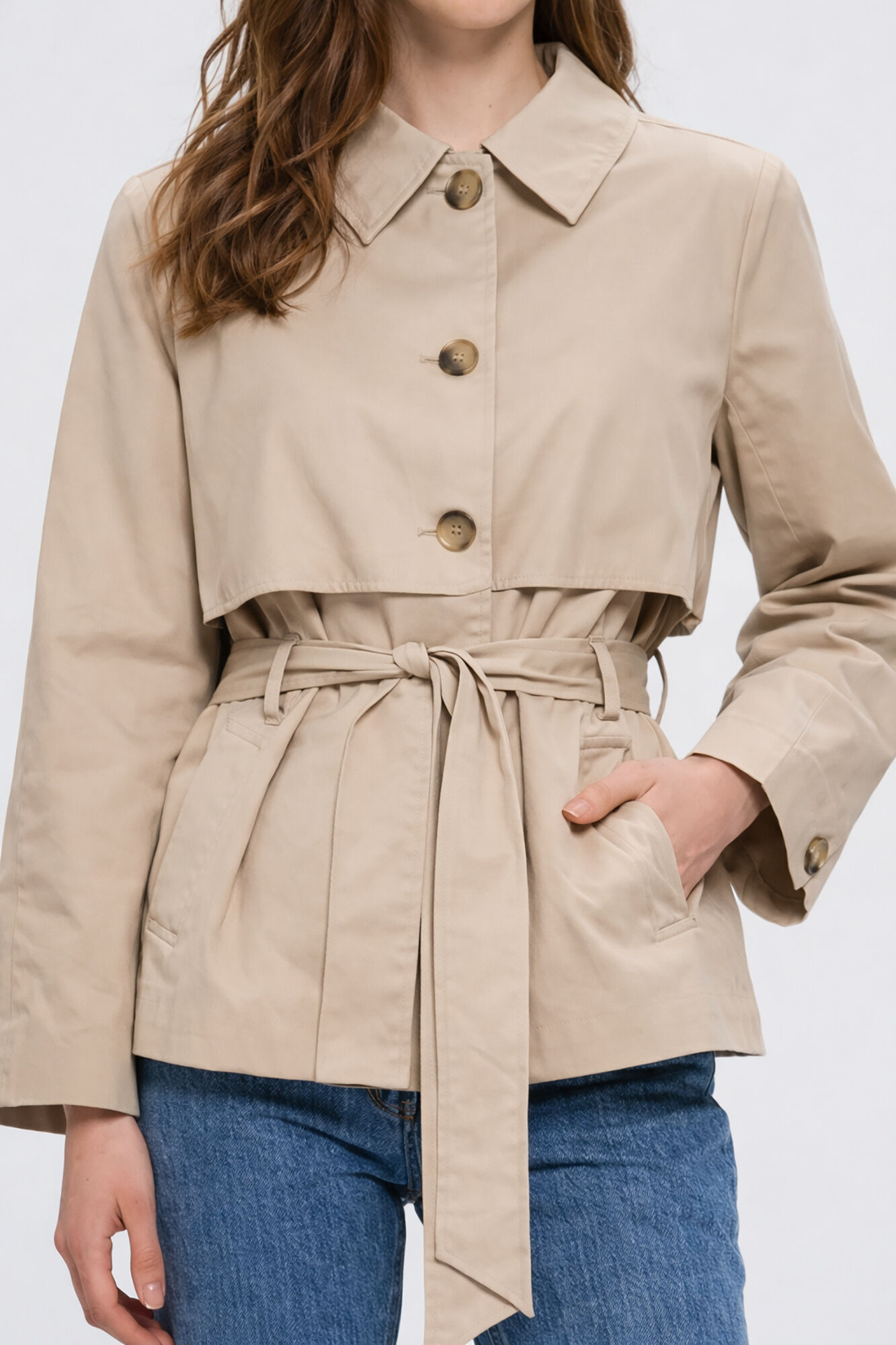 Selected Gabardina corta