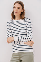 Cortefiel Jersey rayas bicolor Marfil