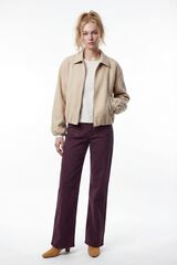 Vila Chaqueta con mangas globo Beige