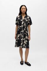 Object Vestido curto estampado Preto