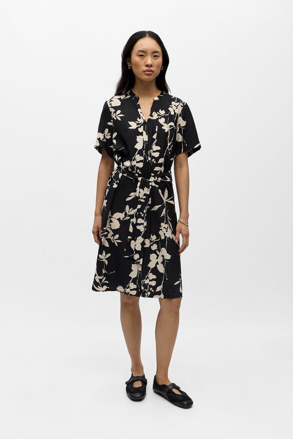 Object Vestido curto estampado Preto