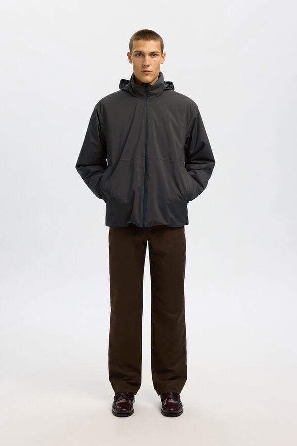 Selected Cazadora t&eacute;cnica resistente al agua Gris oscuro