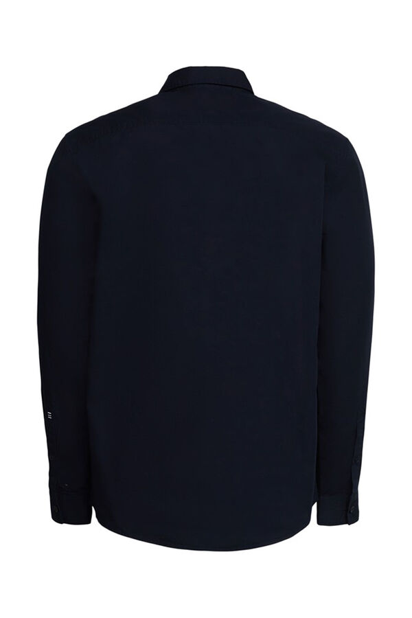 Esprit Camisa B&aacute;sica regular fit algod&oacute;n Azul marino