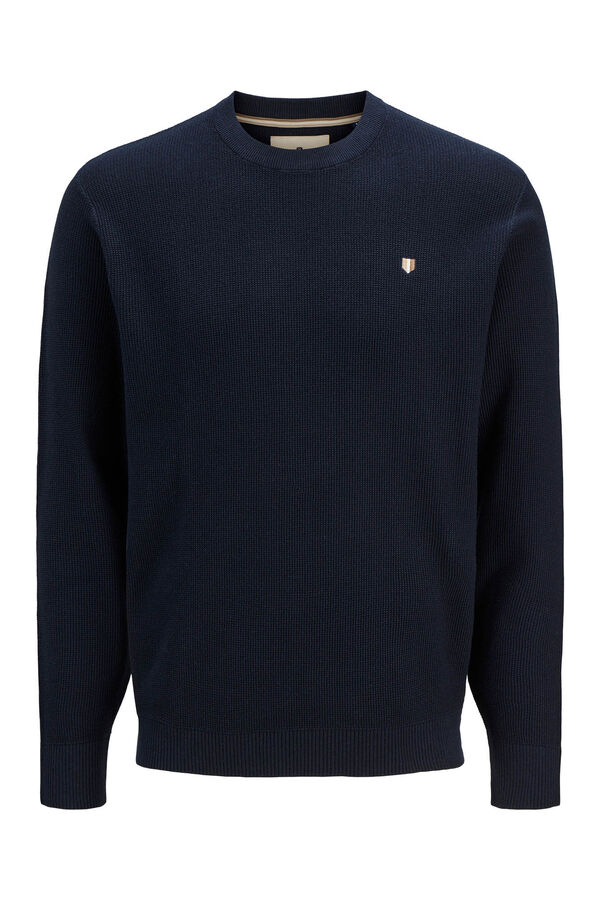 Jack & Jones Su&eacute;ter fino estruturado Azul