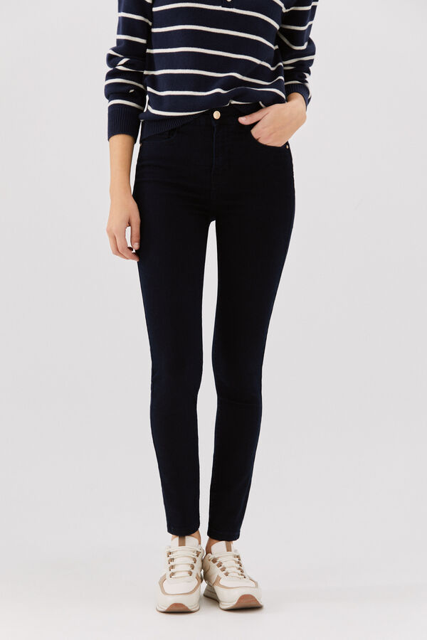 Cortefiel Cigarro jacquard sensational fit Azul