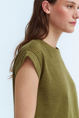 Vila Camiseta Rayas l&uacute;rex Verde oscuro