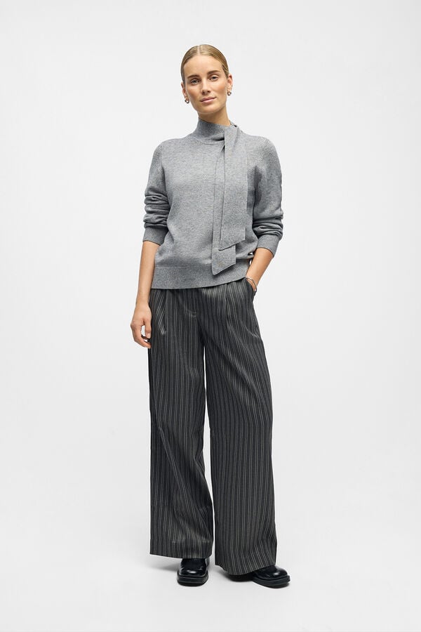Object Camisola com la&ccedil;o macio Cinzento