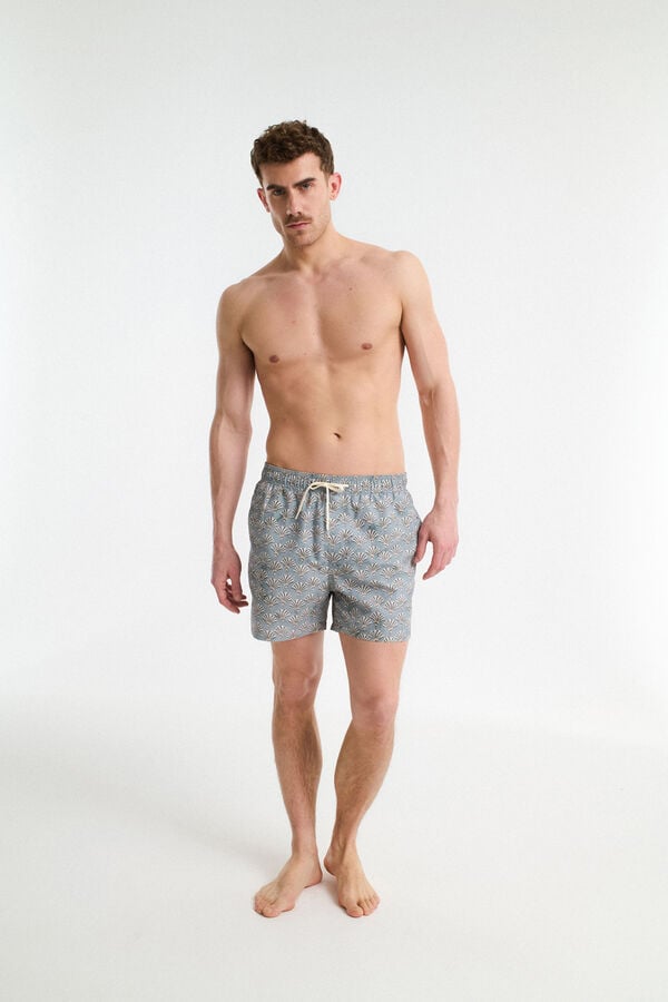 Selected Fato de banho estampado Verde