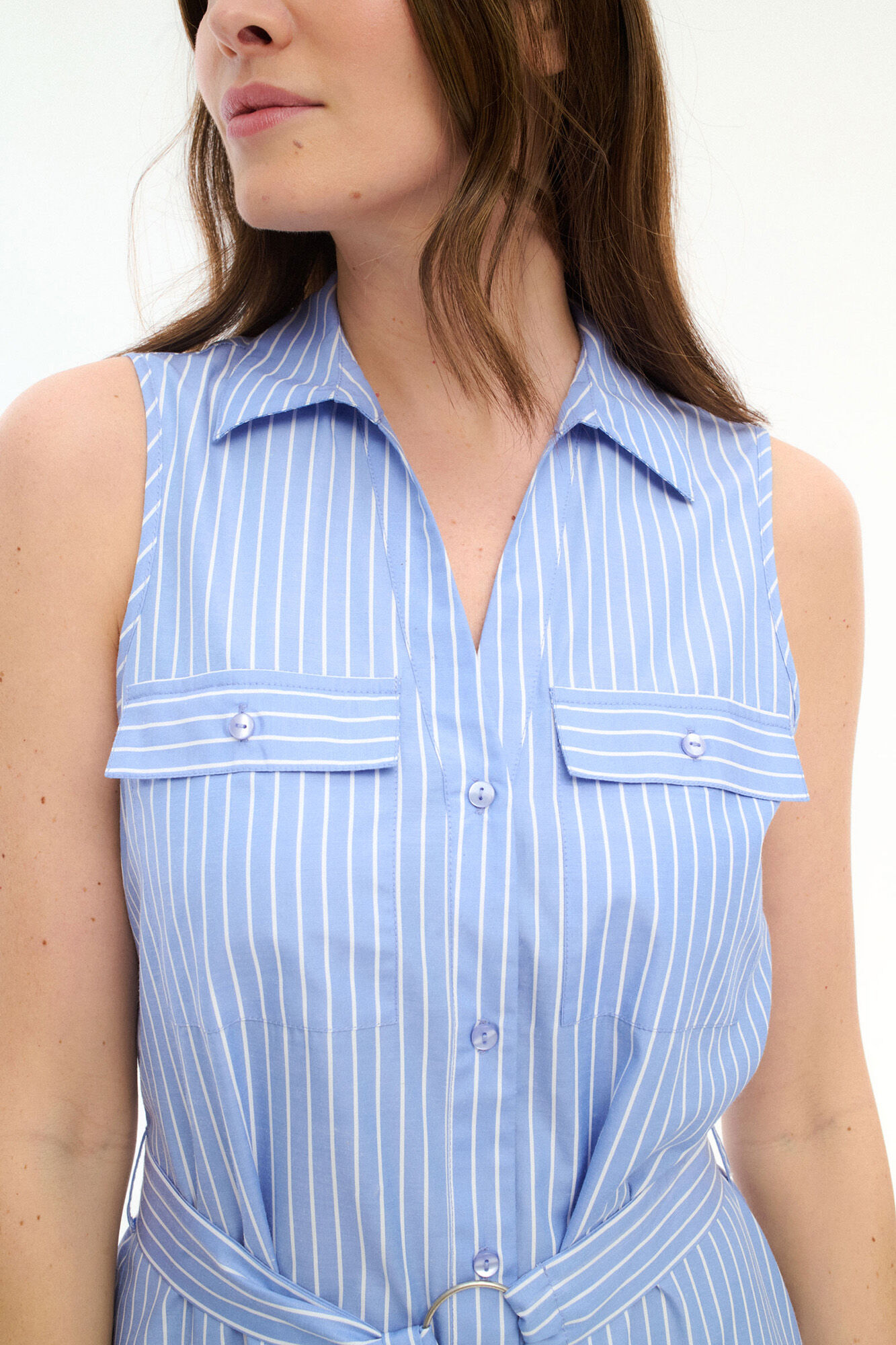 Vila Vestido camisero midi con cintur&oacute;n