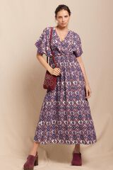 Slowlove Vestido longo estampado Multicolorido