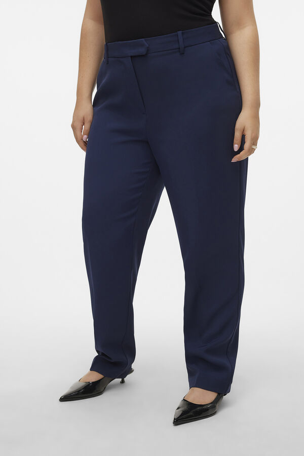 Vero Moda Curve Pantal&oacute;n de traje talla grande Azul marino