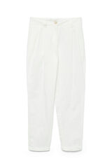 Vero Moda Calças de corte alta Branco
